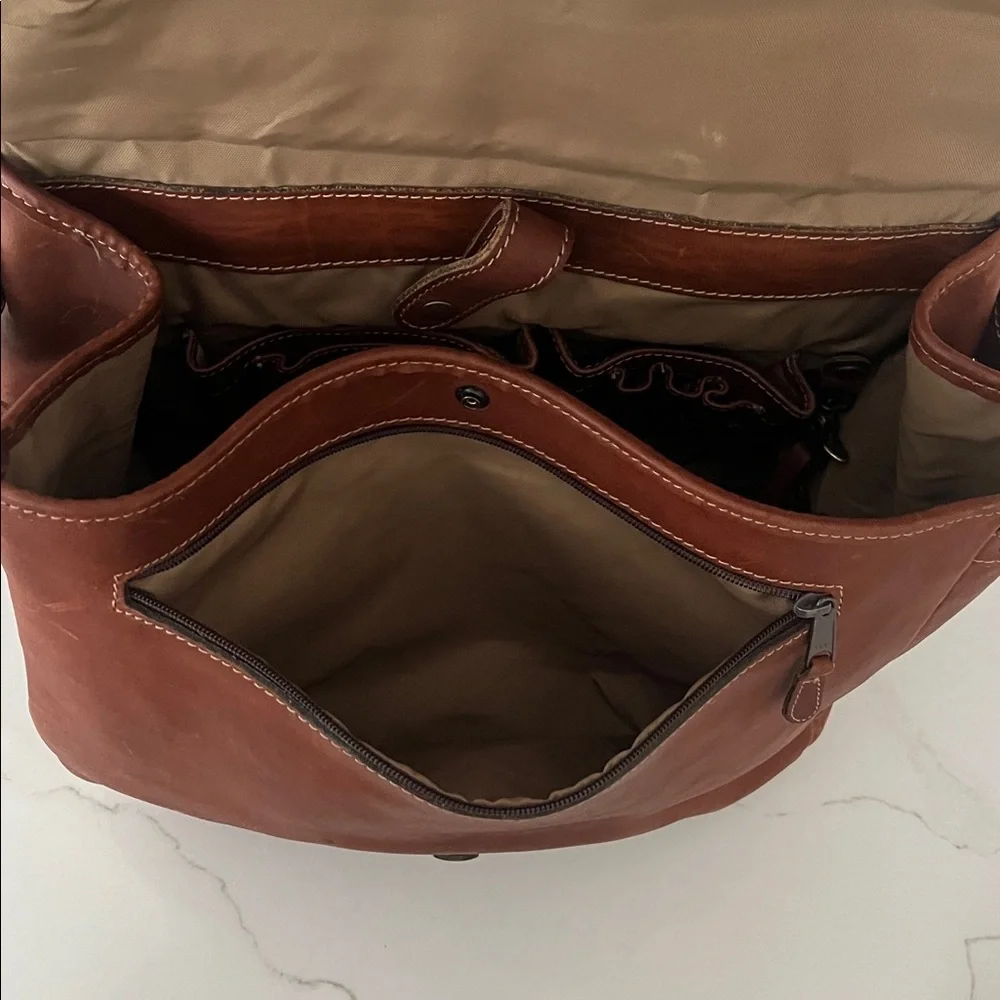 Korchmar Vintage Leather Messenger Bag Briefcase